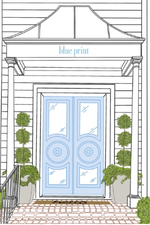 Blue Print Store Illustration