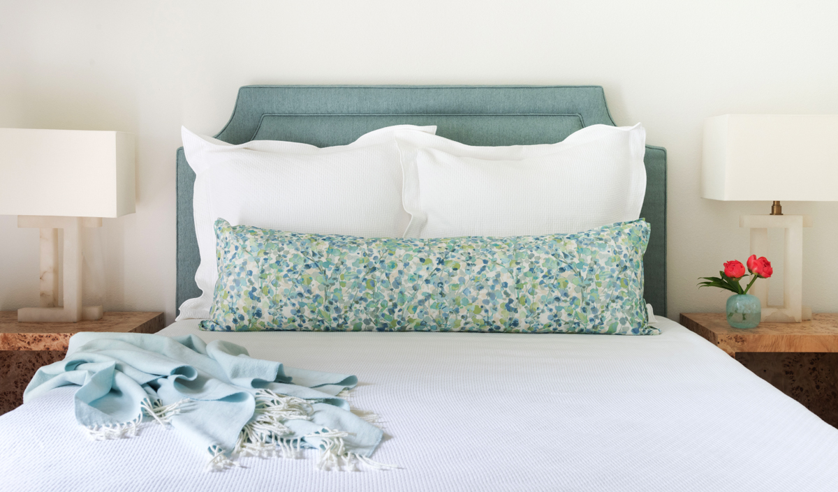 Bedroom Photo with blues and greens