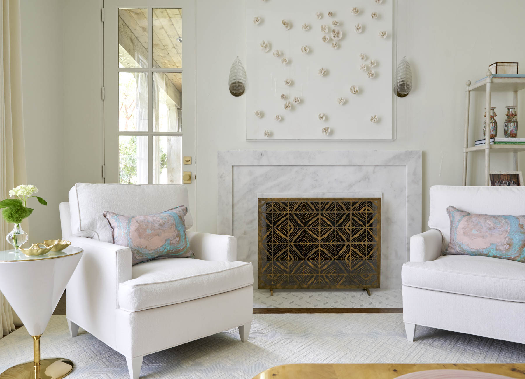 Marquette Project firescreen and chairs photo